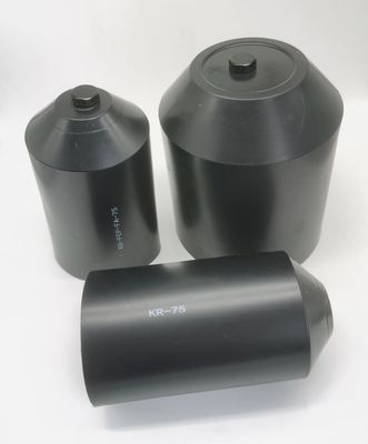 RoHS الأسود عازل الحرارة تتقلص الأسلاك القبعات 10mm إلى 160mm