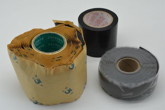 شريط كهربائي ملصق ذاتي من المطاط السيليكوني 6.3N / Cm مقاومة حجم عالية
