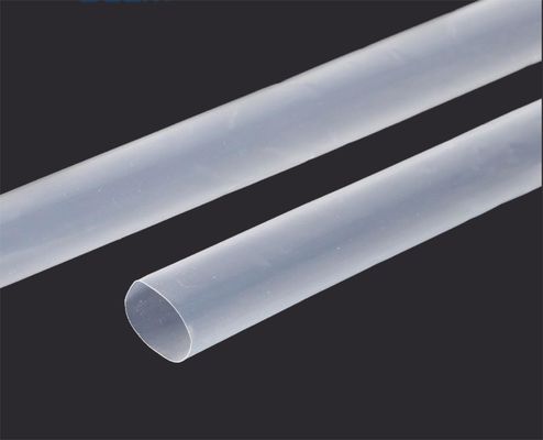 أنابيب PTFE المتقلصة الحرارية تتقلص درجة الحرارة > 350 درجة مئوية واضحة