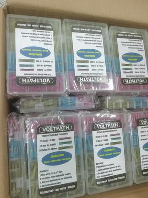 المقاومة للماء المشتركة الشعبية المشتركة البحرية 300pcs اللحام الأكمام السلكية التماسيح اللحام الختم الحرارة تقلص مؤخرة المرفق