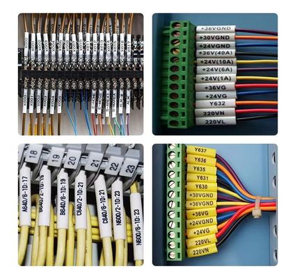 0.2mm-0.5mm سميكة الكابلات الكهربائية الملحقات هوية الأنابيب حرارة تقلص هوية الغطاء