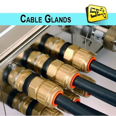 M14X1.5 (((4-8) رابط الغدد النحاسية المطلية بالنيكل للكابل IP68 غدد الكابلات المقاومة للماء